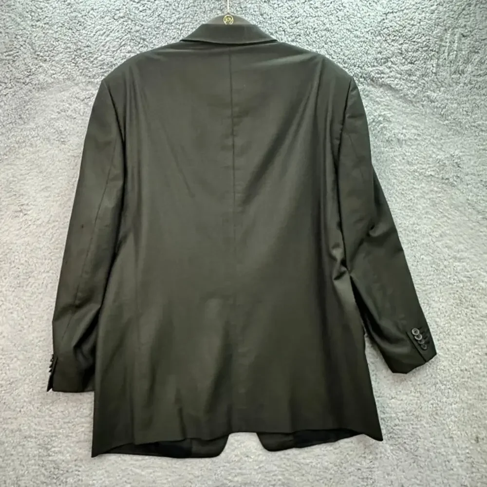 Gianni Versace Couture Men's Size ?? 3-Button Blazer Olive Green Business Flaw